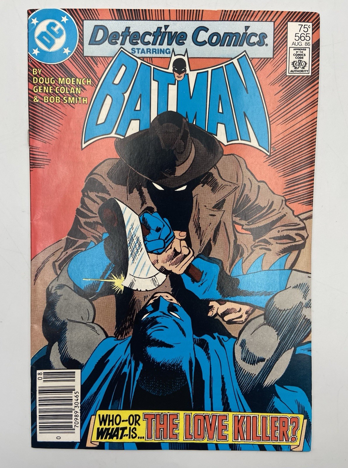 1986 Detective Comics #565 DC Batman Catwoman Doug Moench Gene Colan Newsstand