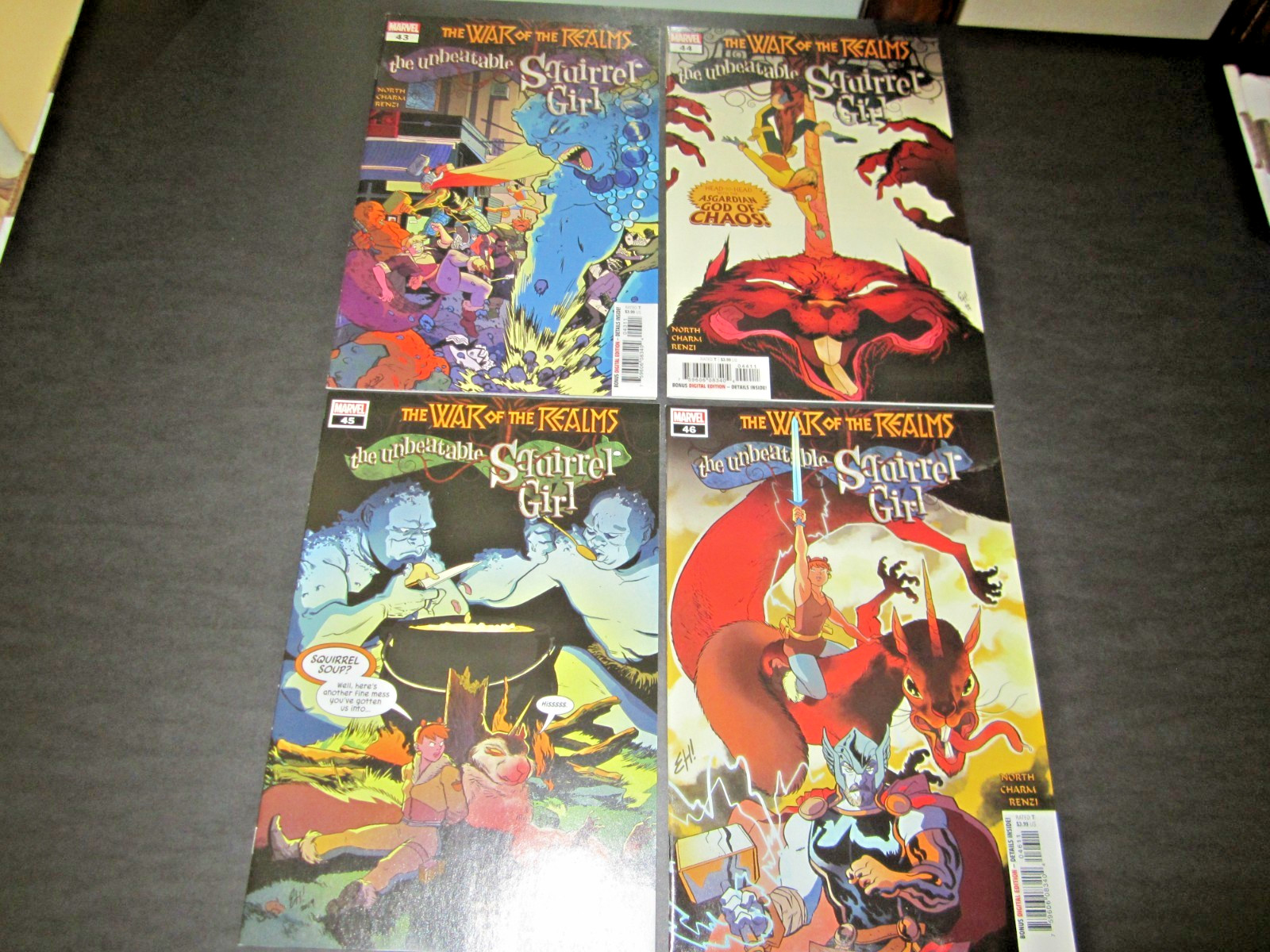 War Of The Realms, La ragazza scoiattolo imbattibile #'s 43, 44, 45, & 46, grande evento