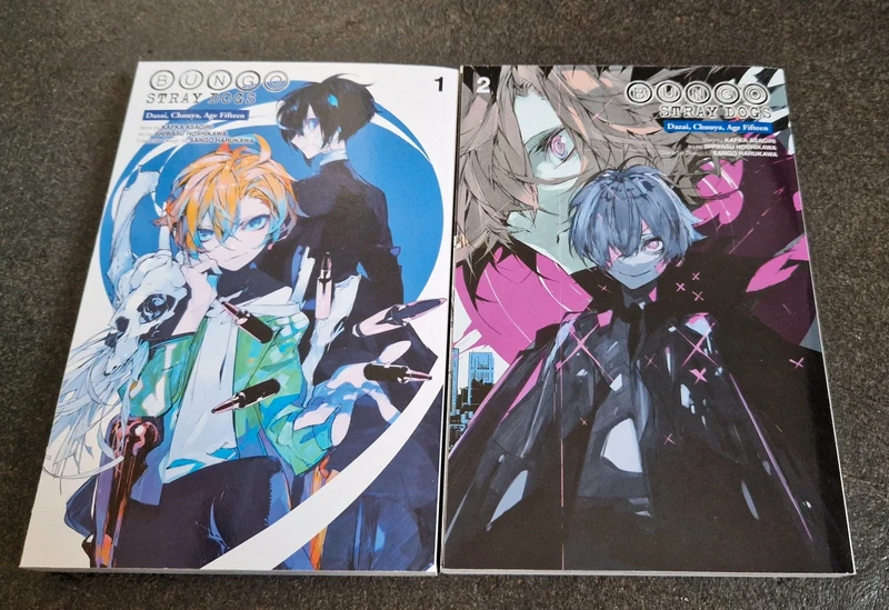 Bungo stray dogs Dazai, Chuuya age fifteen manga 1&2
