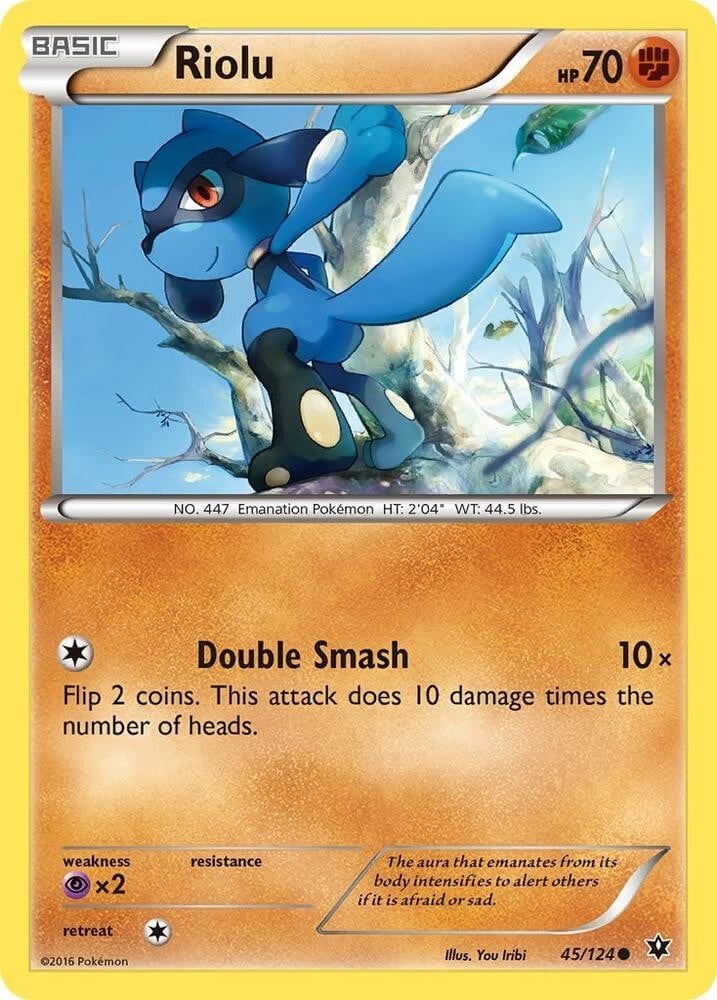 Pokemon Riolu 45/124 destini comuni si scontrano moderatamente giocato