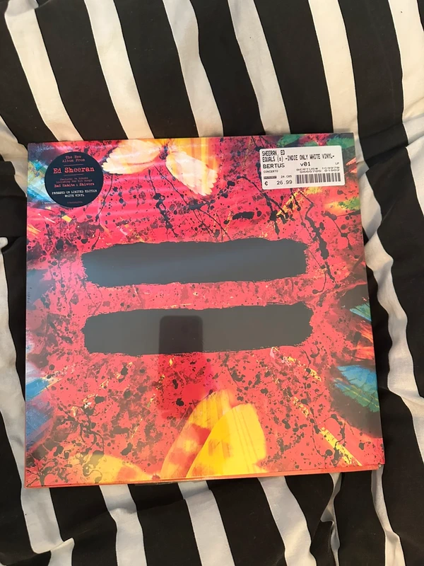 Ed Sheeran equals limited edition white vinyl