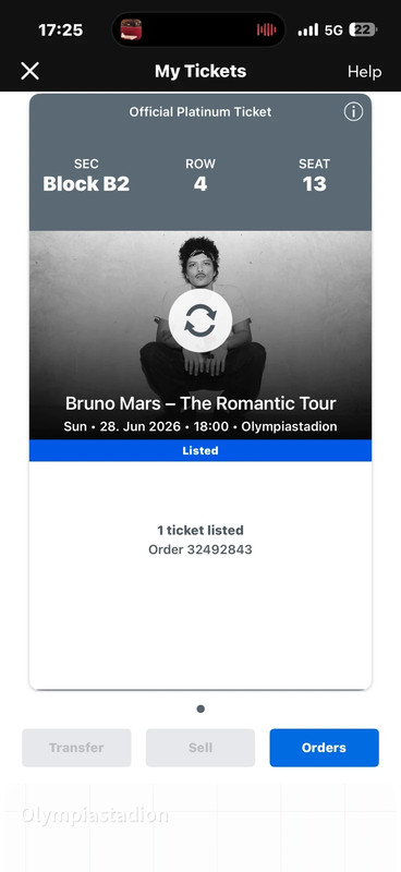 Bruno Mars Konzert 28.06 Berlin