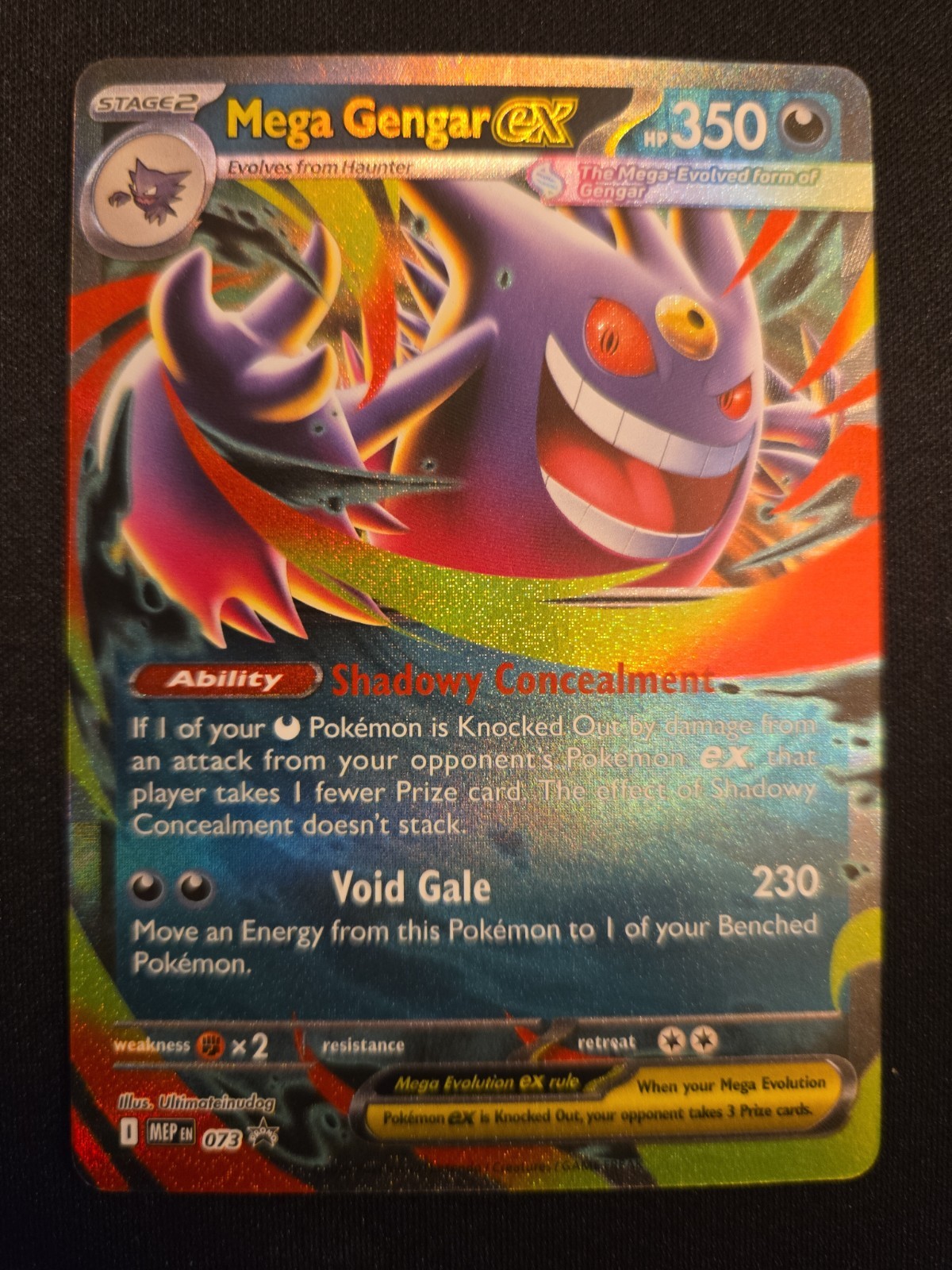 Mega Gengar EX 073 Black Star Promo Mega Moonlit Tin Pokémon TCG 
