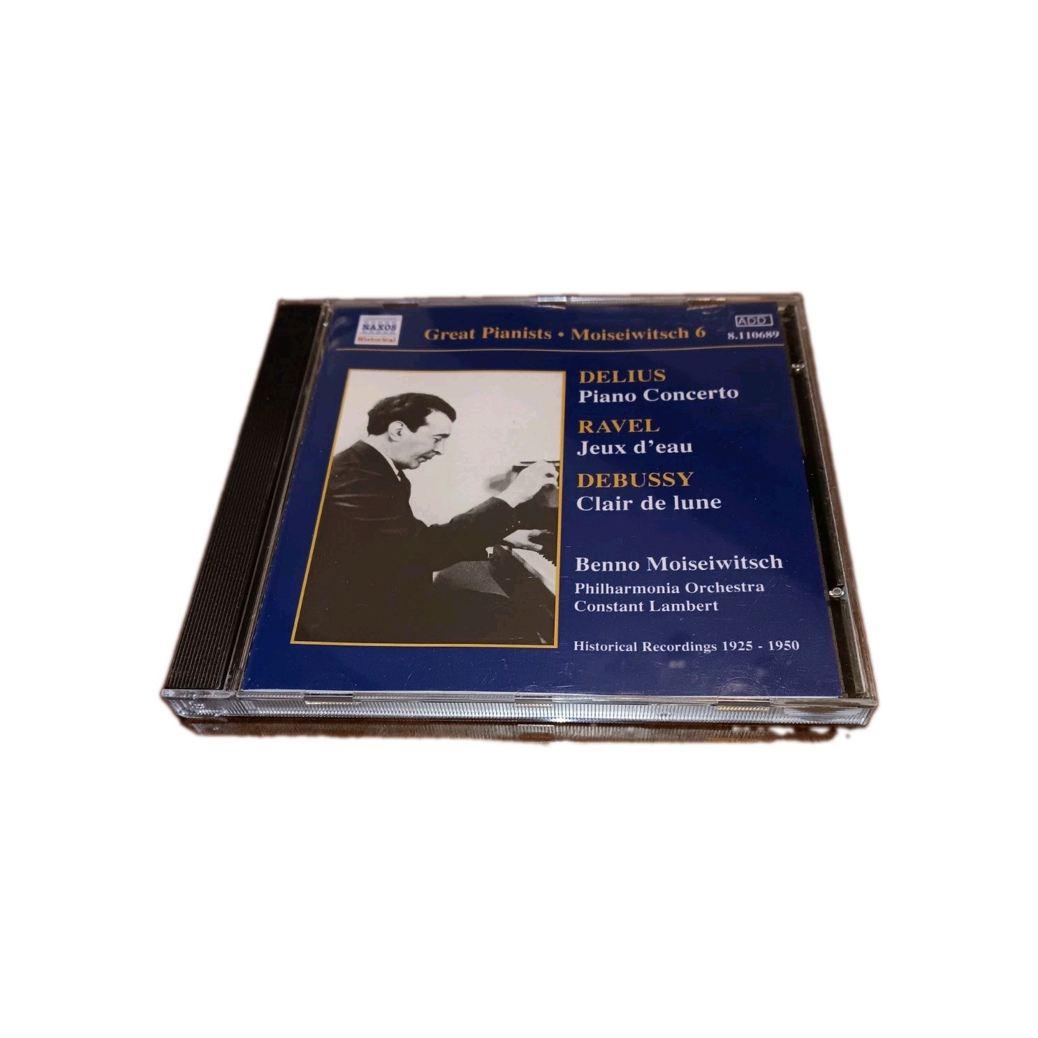 Great Pianists Benno Moiseiwitsch 6 CD 2002  NAXOS Philharmonia Orchestra 