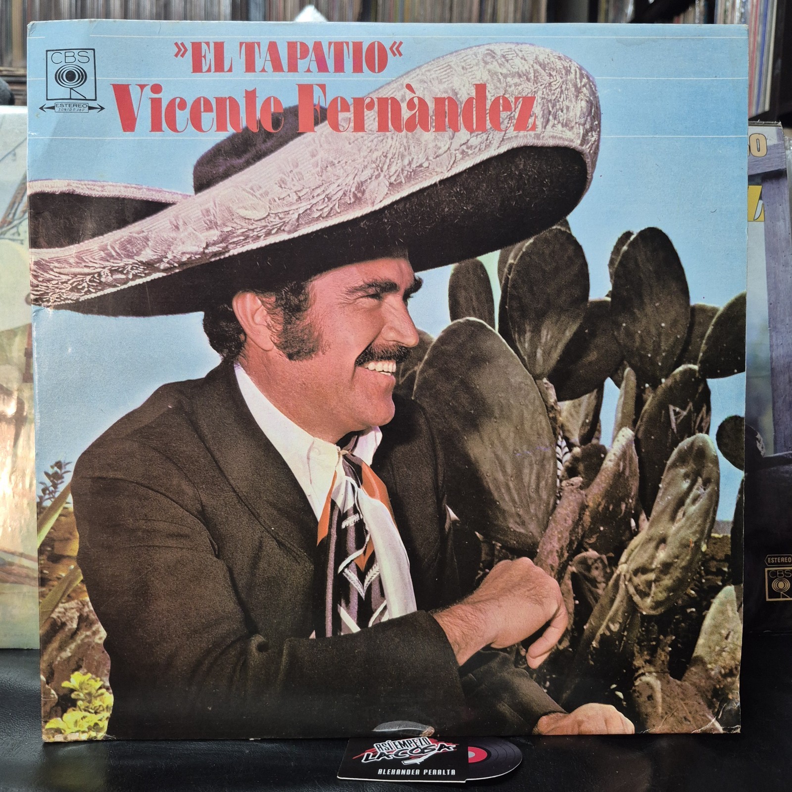 Vicente Fernandez El Tapatio Vinyl LP 1980 Colombia CBS  Mariachi Ranchera (EX)