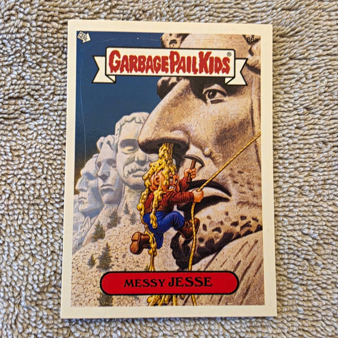 2003 Garbage Pail Kids Messy Jesse #36a GPK ANS1 Puzzle Back Topps Card