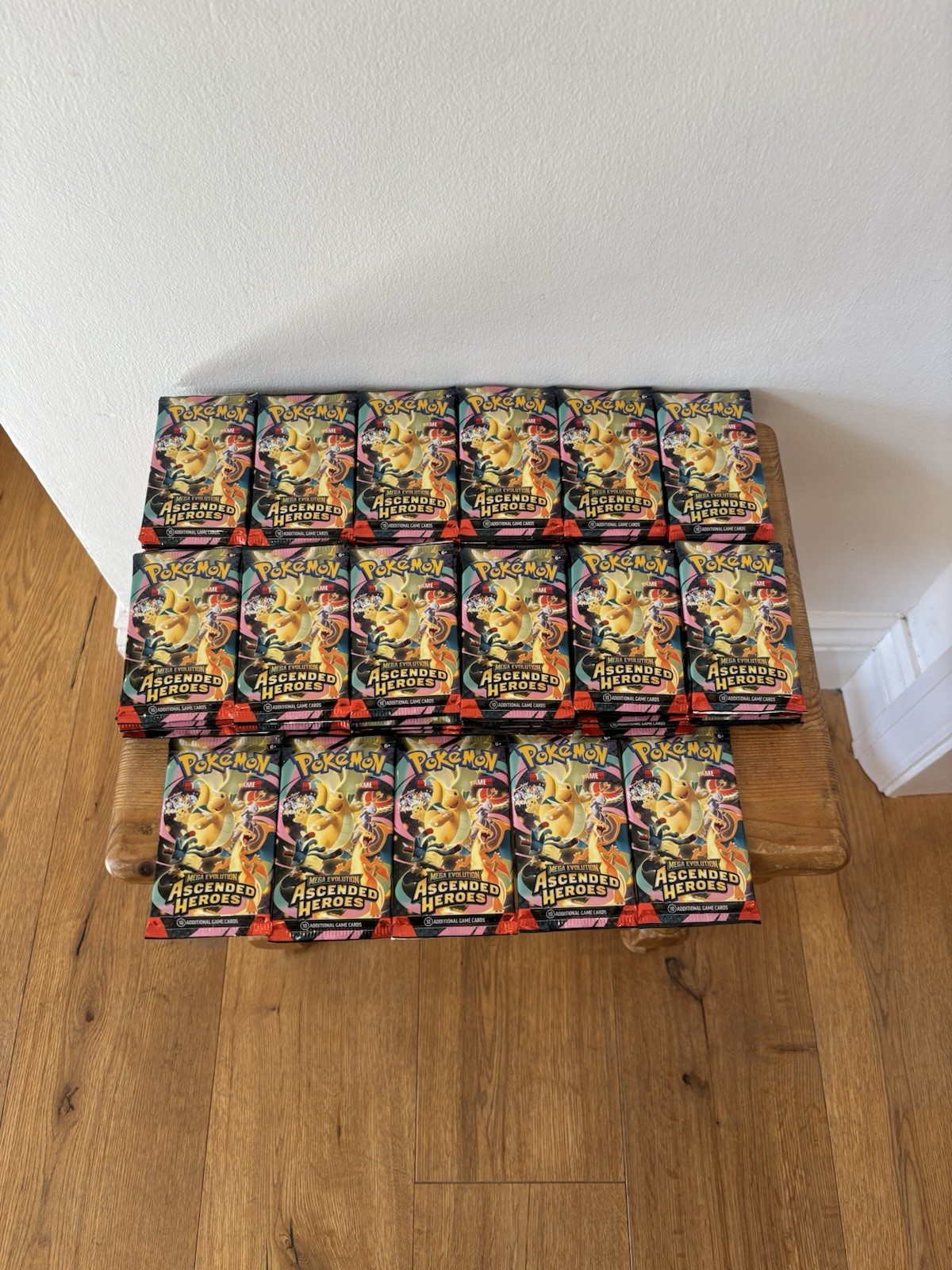 x65 Pokemon TCG Mega Evolution Ascended Heroes Booster Packs New & Sealed