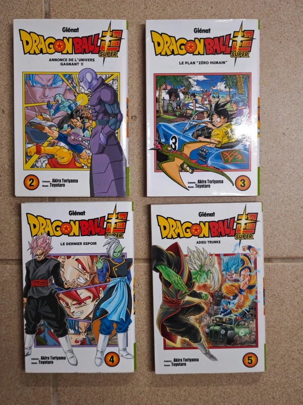 Lot de manga dragon ball super 2 au 5