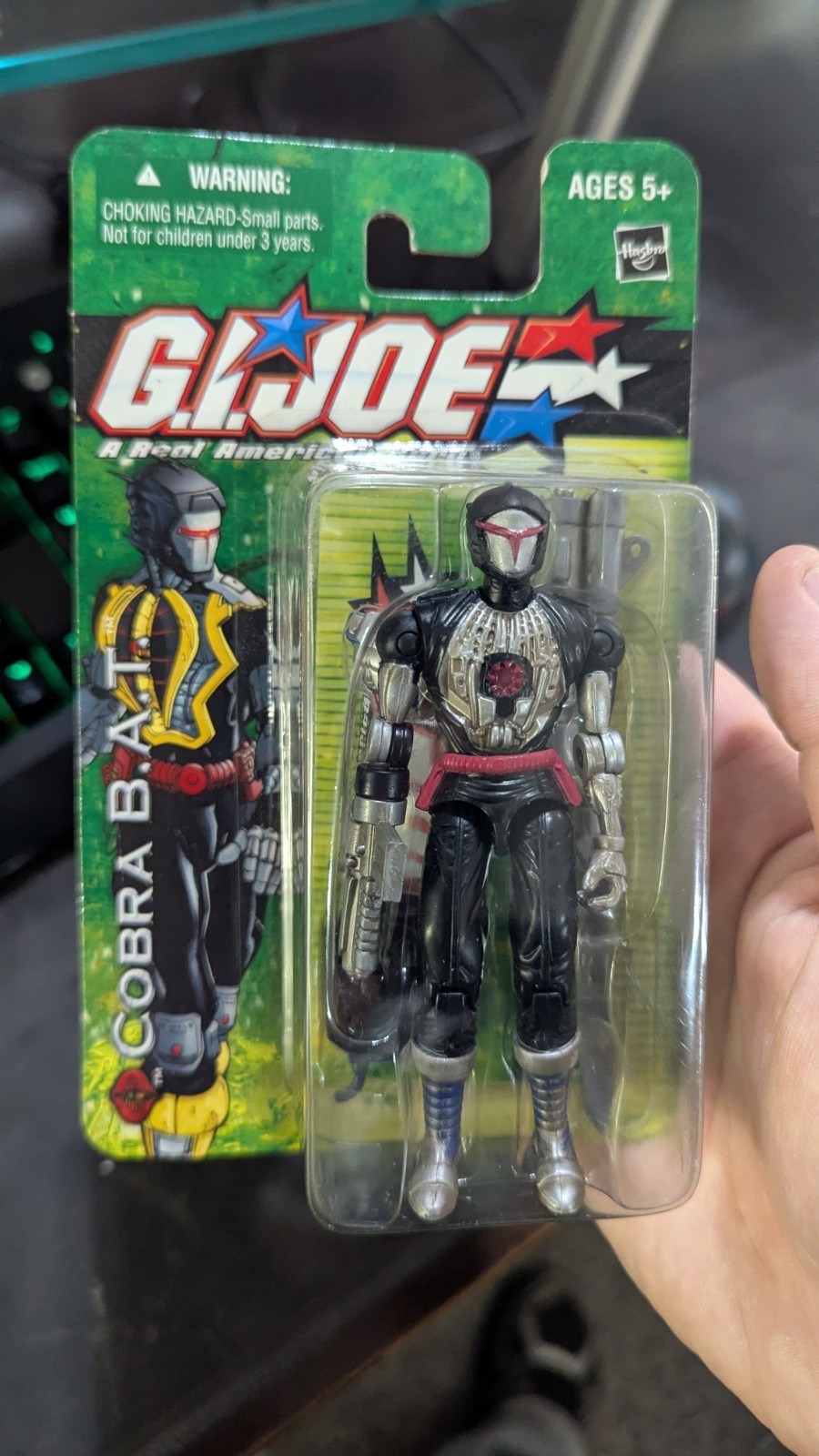 2003 Hasbro New MOC GI Joe Cobra B.A.T. Collector Action Figure 