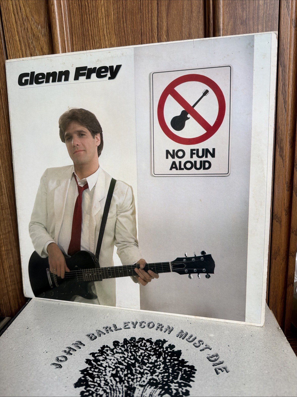 Glenn Frey (EAGLES) No Fun Aloud LP Asylum E1-60129 1982 1stPR  EX/EX OIS