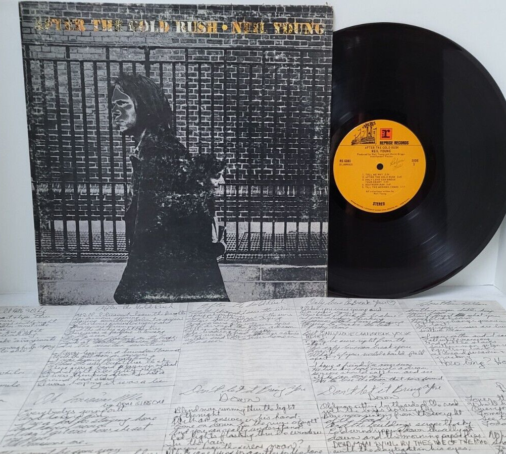 NEIL YOUNG After The Gold Rush 1970 LP Gatefold + POSTER Reprise -Tested VG+ *J2