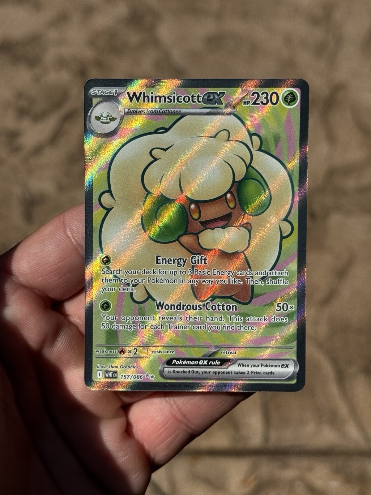 Whimsicott ex - 157/086 - Ultra Rare - White Flare - Pokemon - NM/M