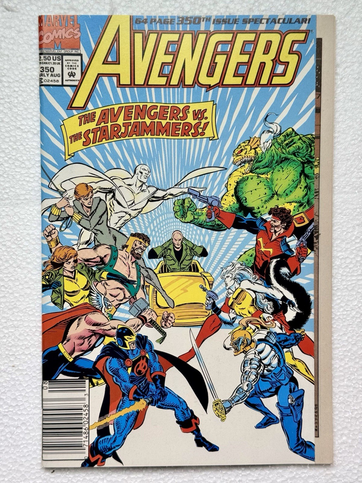 AVENGERS # 350 ◉ NEWSSTAND Black Knight/Sersi 1992 * HIGH GRADE VF/ NM 👀
