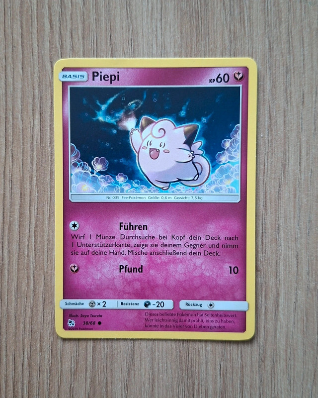 Sammelkarte Pokémon Verborgenes Schicksal Piepi