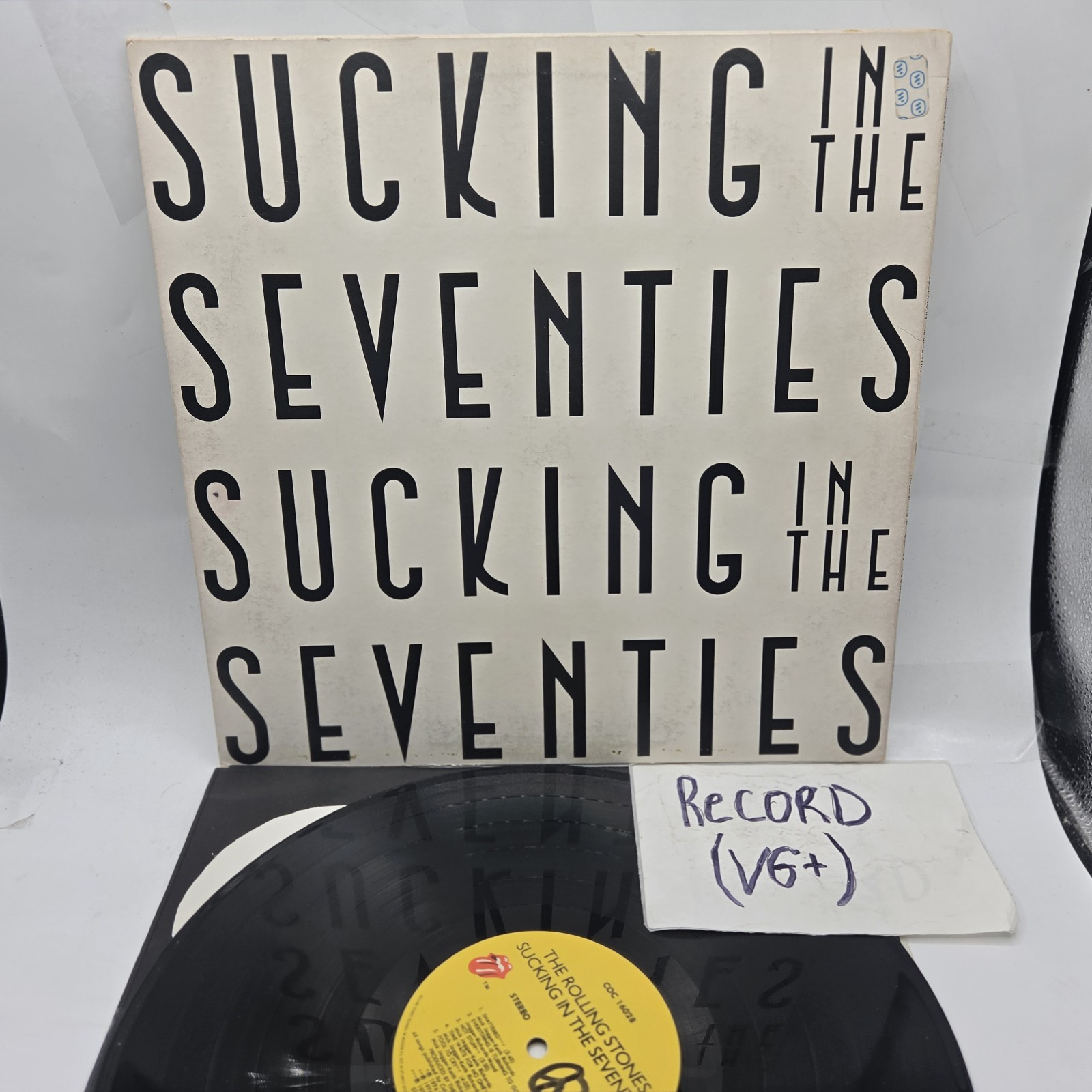 Rolling Stones Sucking In The Seventies Vinyl LP 1981 Tongue Label VG++