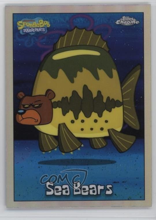 2025 Topps Chrome Spongebob 25° rifrattore orsi marini #144 1d2q