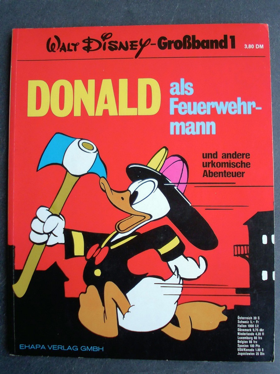 Walt Disney grande volume 1: Paperino come pompiere, Carl Barks, ottime condizioni!