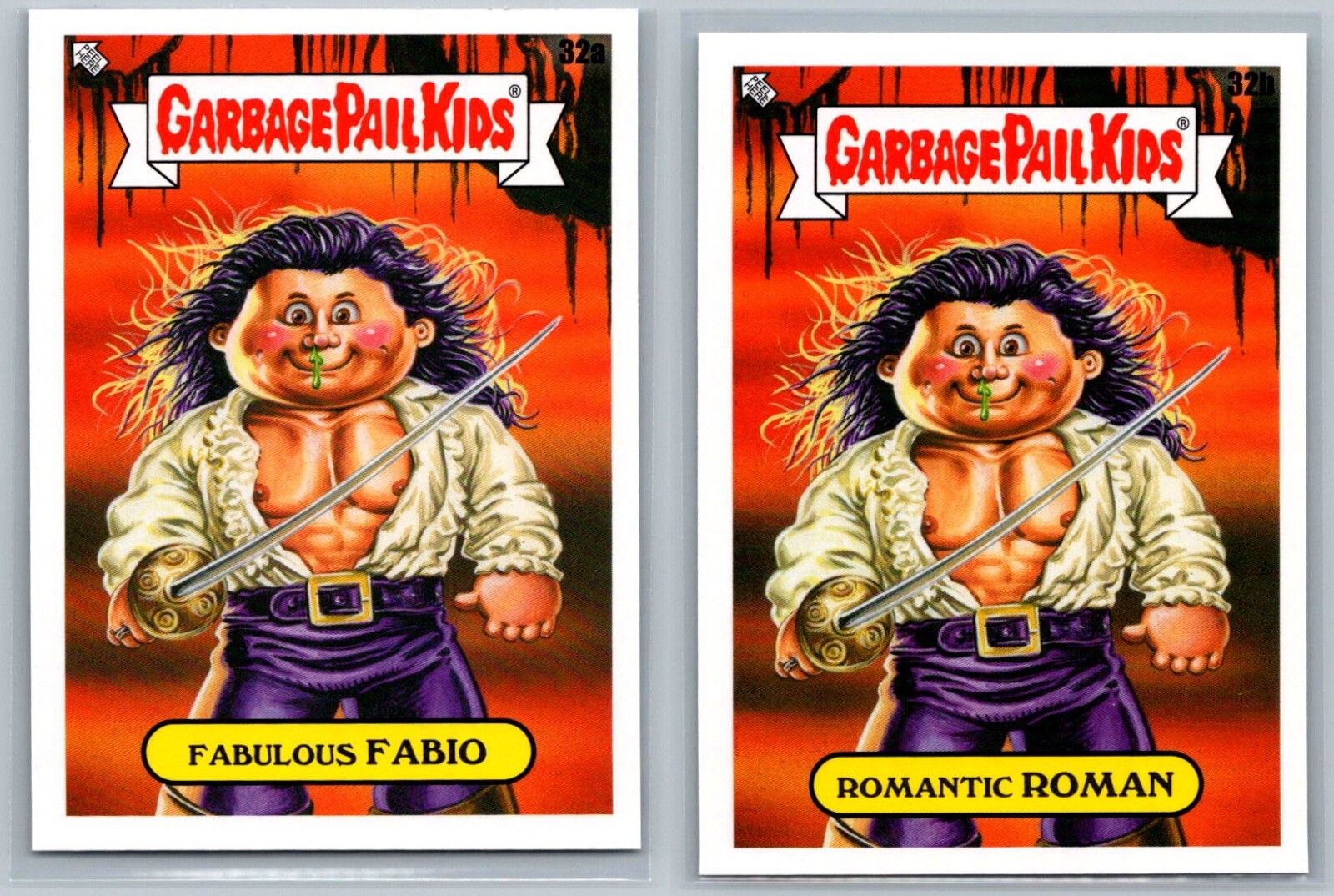 Fabio Lanzoni Spazzatura Secchio Bambini GPK Spoof Set 2 Carte
