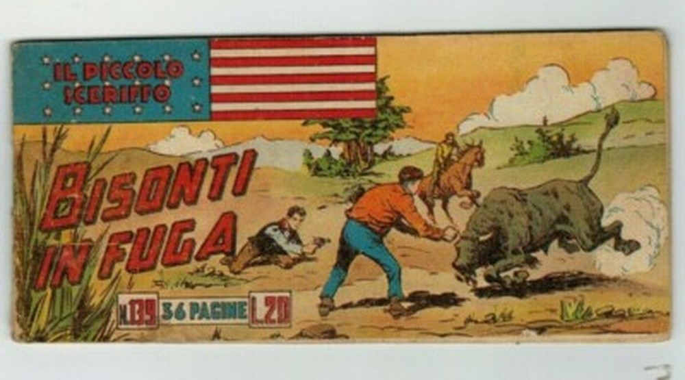 STRISCIA ORIGINALE IL PICCOLO SCERIFFO I SERIE N. 139 DEL 1951 - RARO