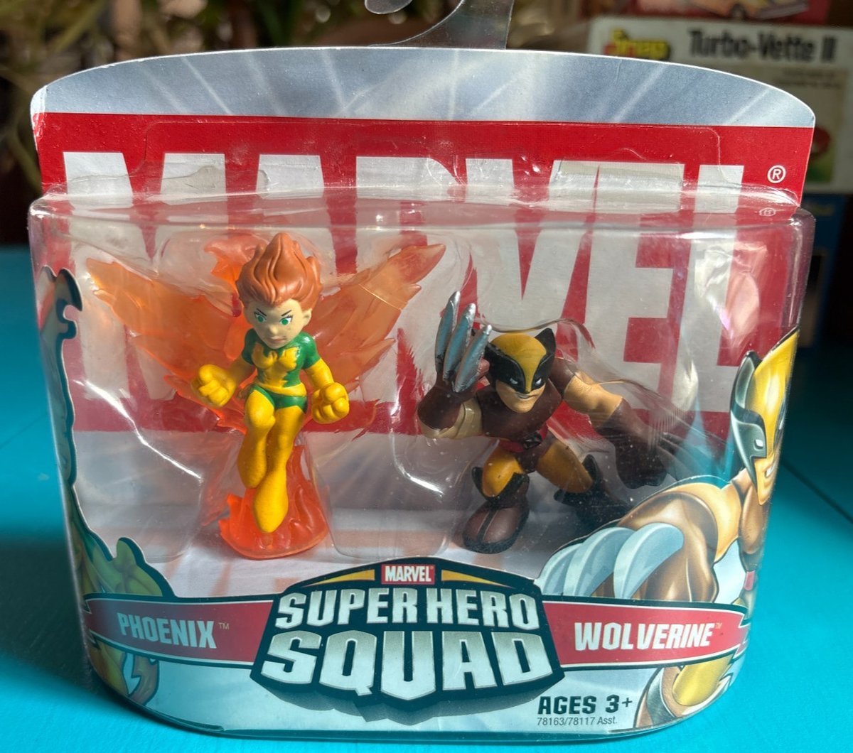 Marvel Super Hero Squad Phoenix Wolverine Confezione da 2 Hasbro X-Men 2006 Sigillato Nuovo con scatola