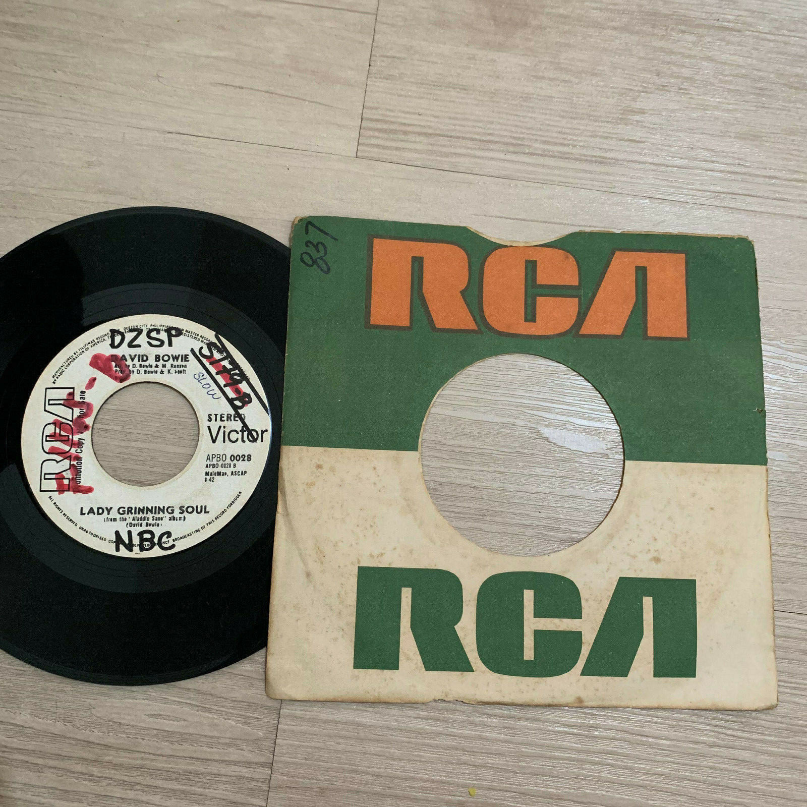 David Bowie 45 rpm Philippines 7" lets spend the night together