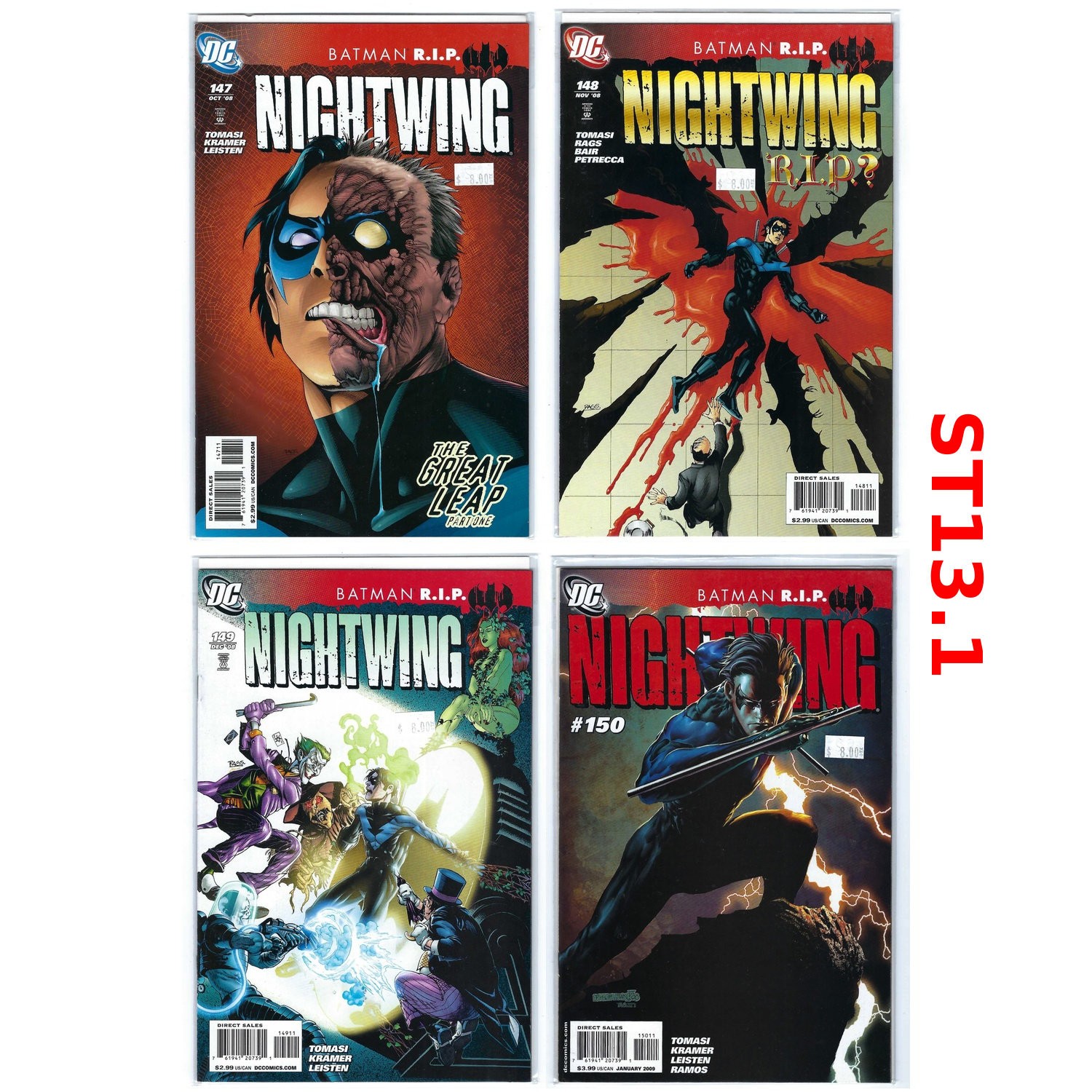 Nightwing 1996 lotto 147 148 149 150 DC Batman R.I.P. VF/NM b203