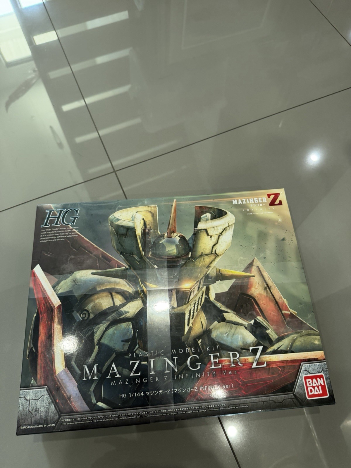 kit modellino live mazinger z infinity hg 1/144 17 cm bandai hobby