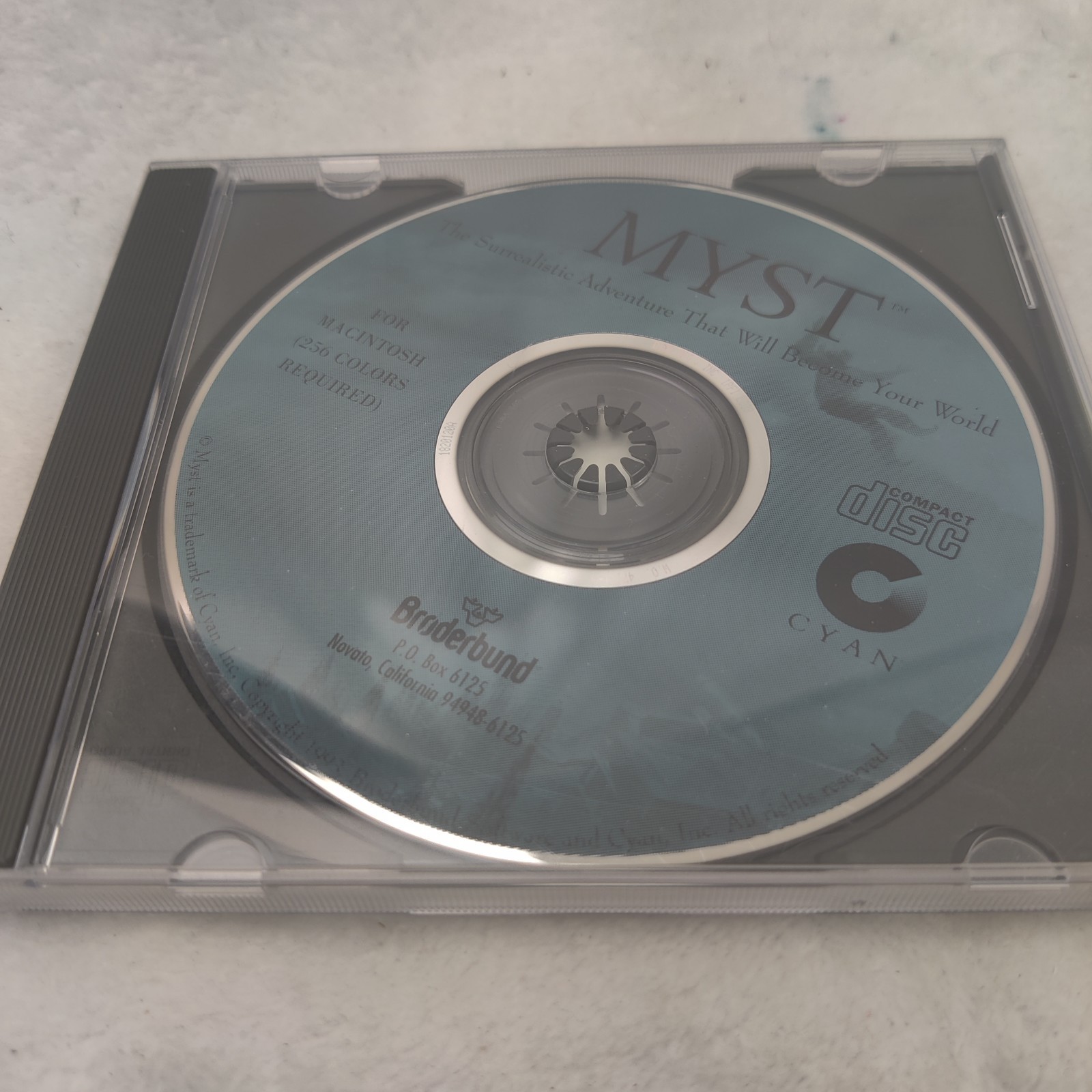 MYST Apple Macintosh CD-ROM Broderbund Software 1994 MAC No Game Manual