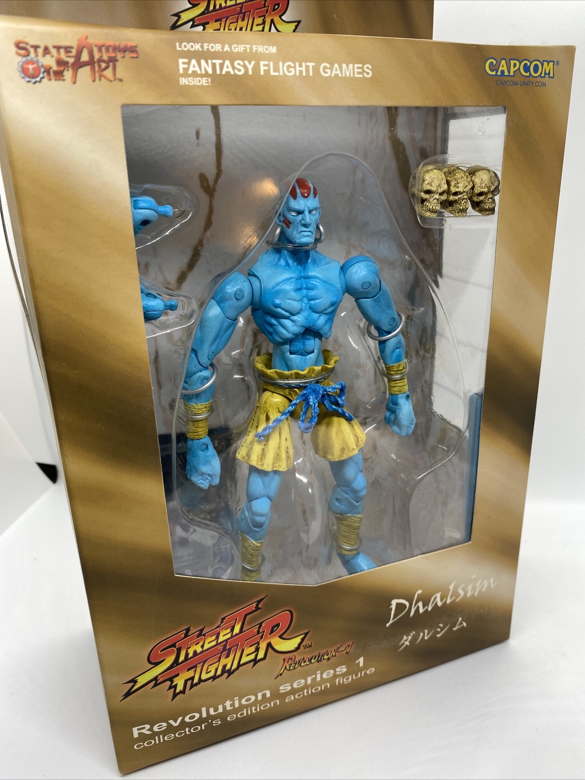 Modellino SOTA Street Fighter Revolution 1 Dhalsim nuovo raro variante blu!!