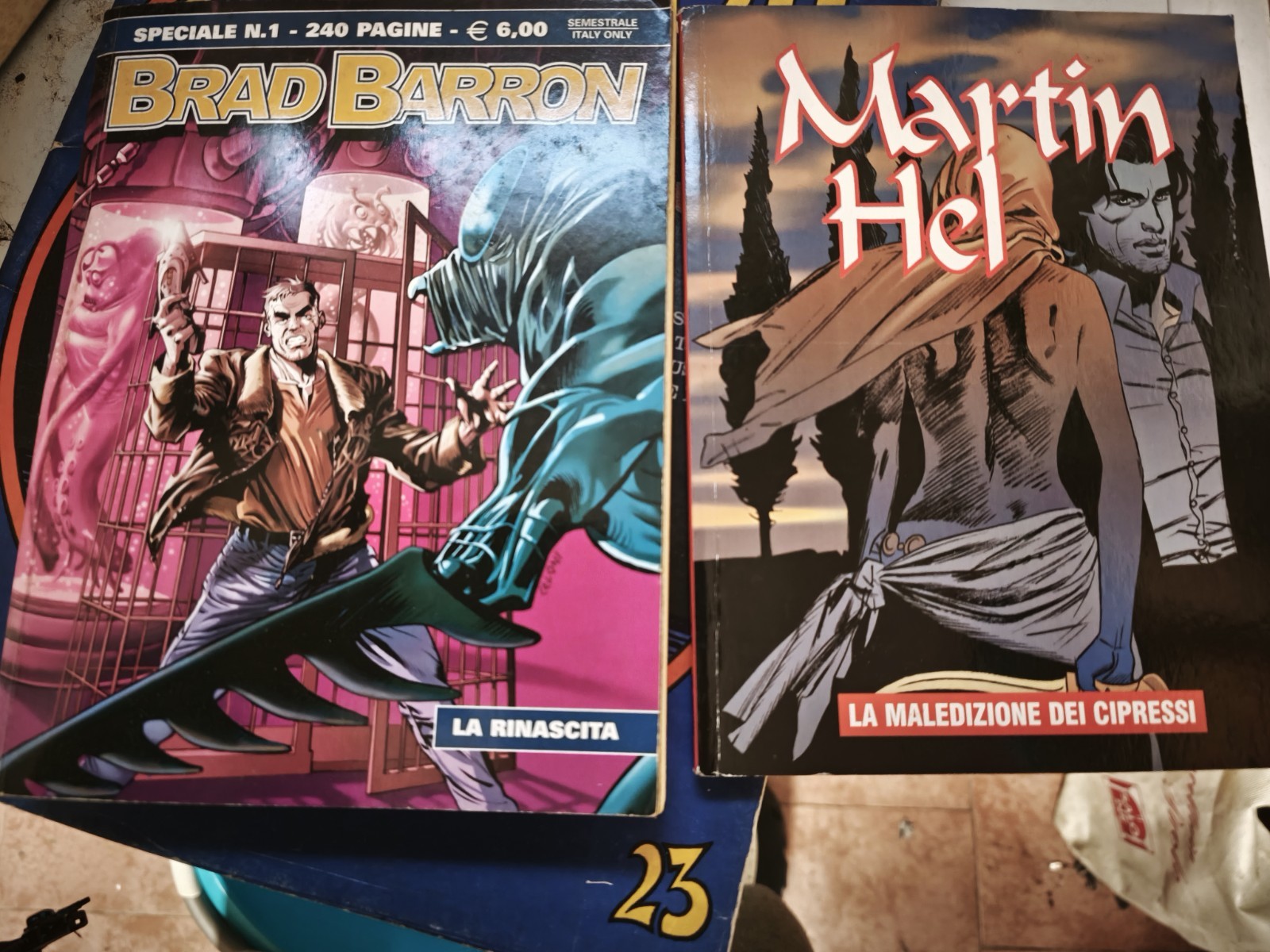 Lotto 4 Fumetti fantasy Brad Barron  Martin Hel  Dick Drago e Martin Hel