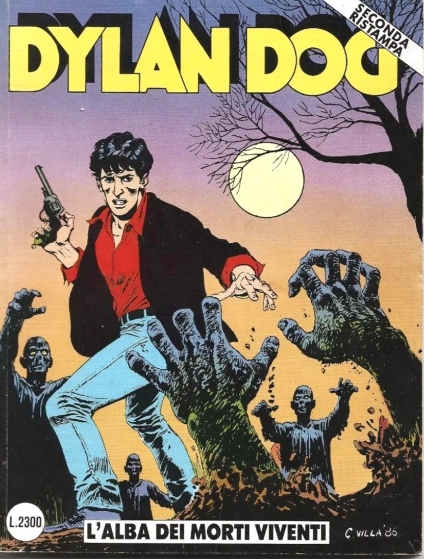 Dylan Dog L'alba dei morti viventi Seconda ristampa 1986 C. Villa a colori