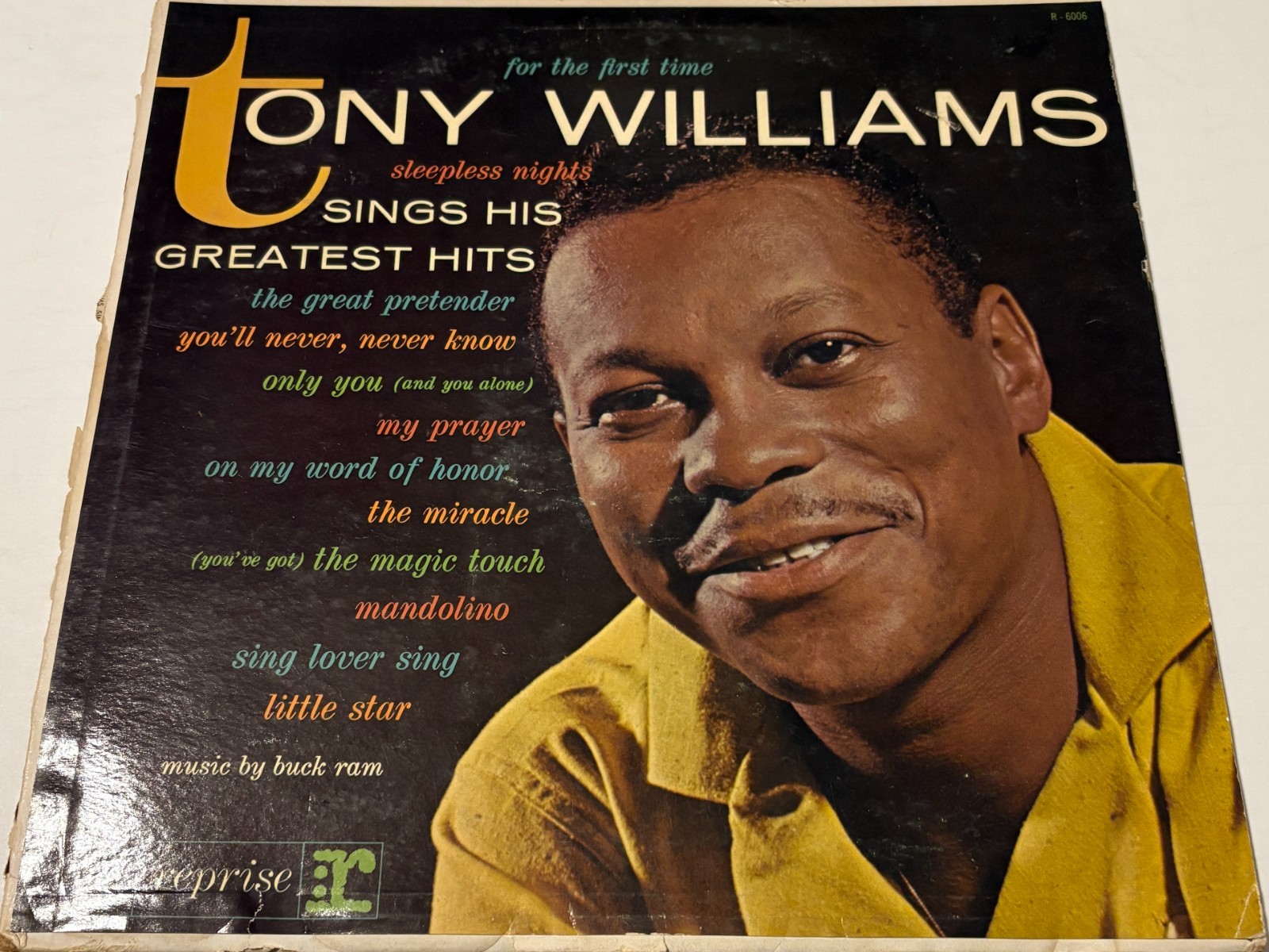 Tony Williams  Sings His Greatest Hits  1961  Reprise R-6006  PROMO  Jazz  VG+