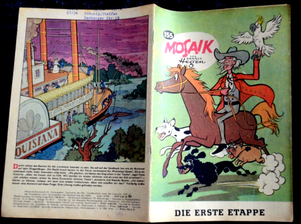 Originale MOSAIK Hannes Hegen Nr. 155 La Prima Tappa DDR