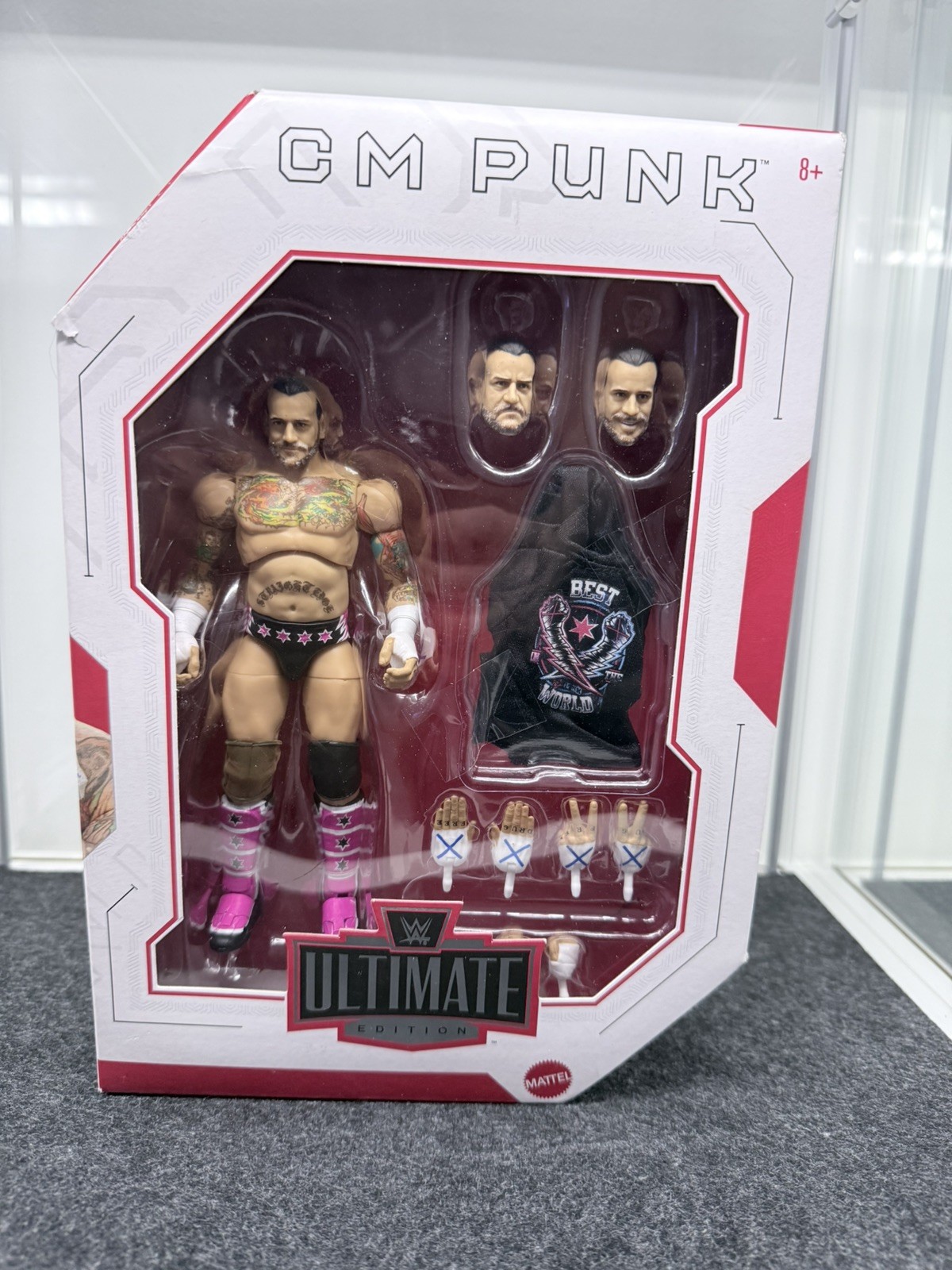 WWE MATTEL ULTIMATE EDITION CM PUNK WRESTLING FIGUR NEU OVP