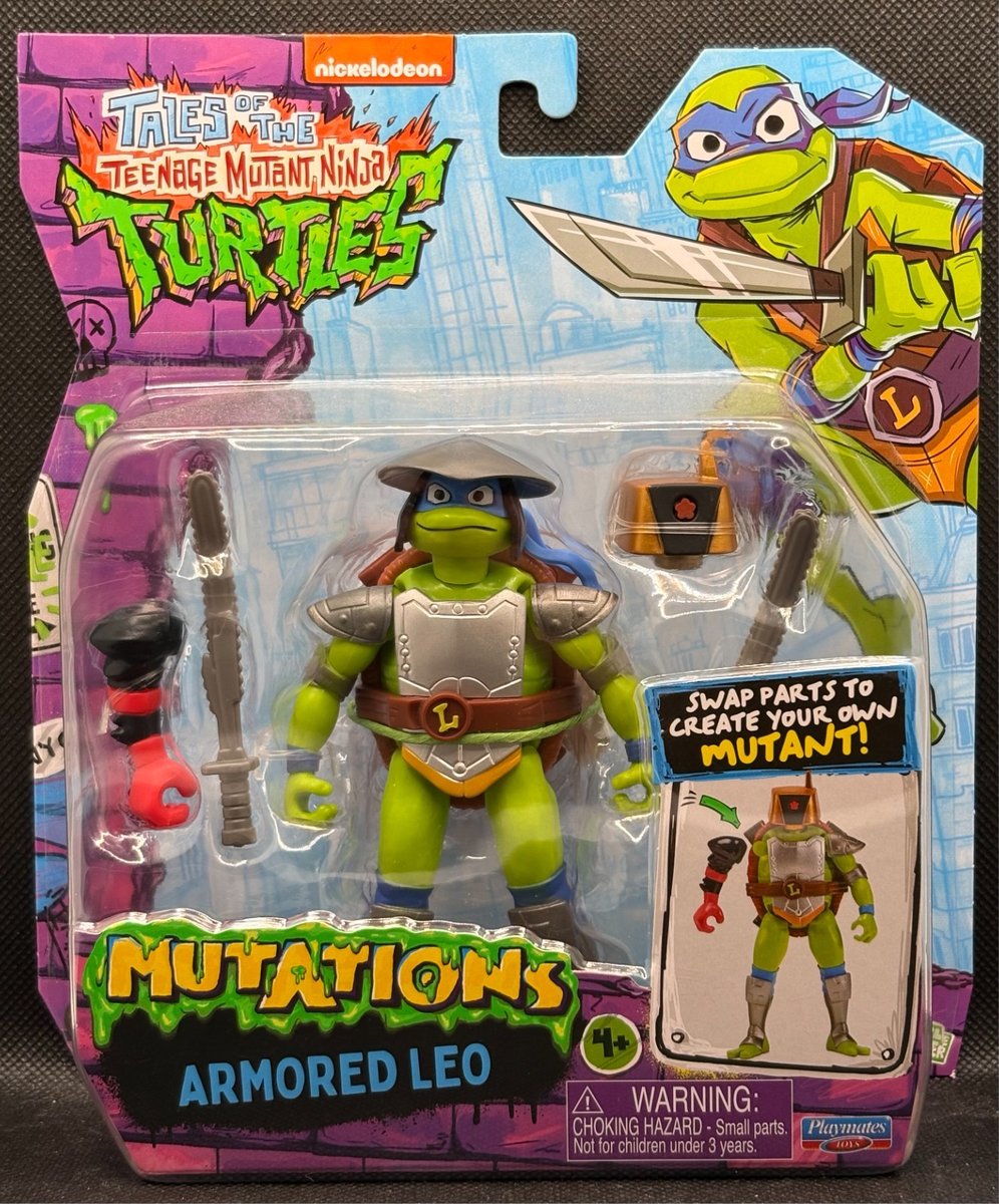 *NUOVO* TMNT Mutazioni Mix N Match LEO CORAZZATO - LEONARDO (D9)