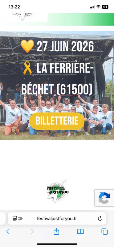 2 places festival la ferriere bechet Orne