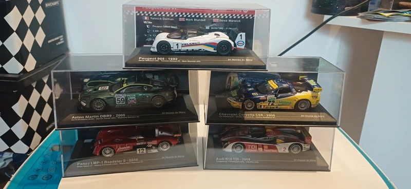 Lot 5 x 1/43 Le Mans Peugeot Audi Aston