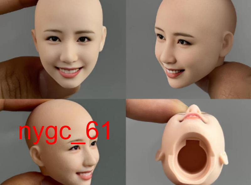 1:6 Bald Youthful Happy Girl Head Sculpt Model Fit 12'' Female Action Figure