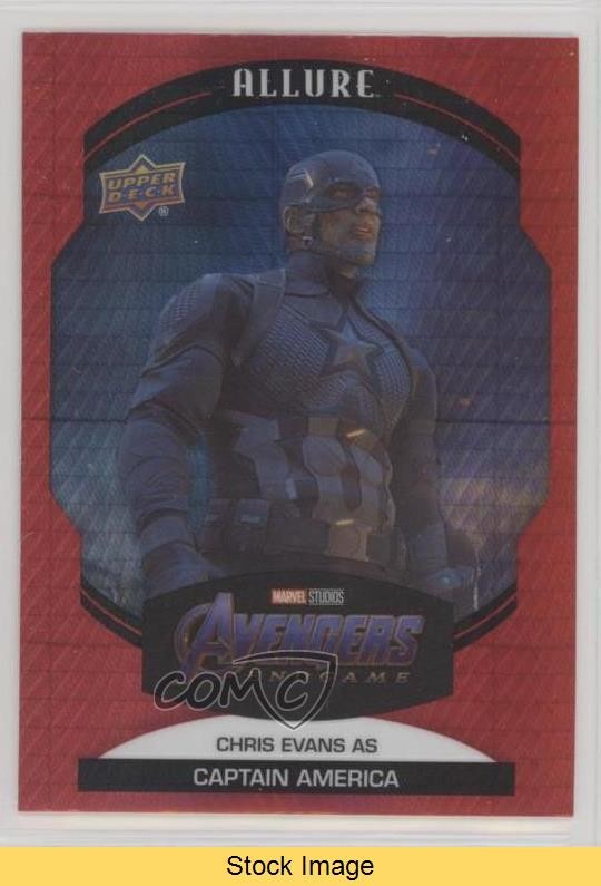 Upper Deck 2022 Marvel Allure Red Prism come Capitan America Chris Evans LEGGI 07r2