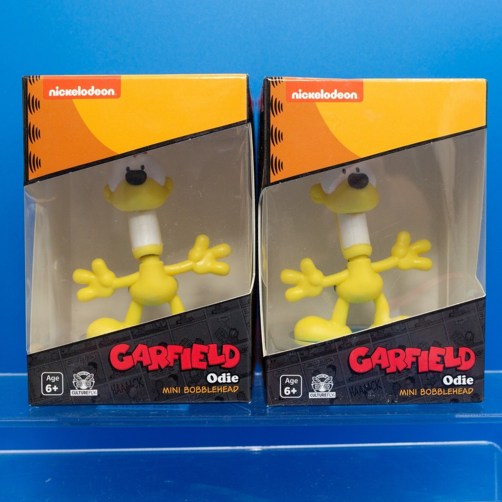 Nickelodeon Garfield Odie Mini Bobblehead Culturefly Action Figure Confezione da 2 Nuove
