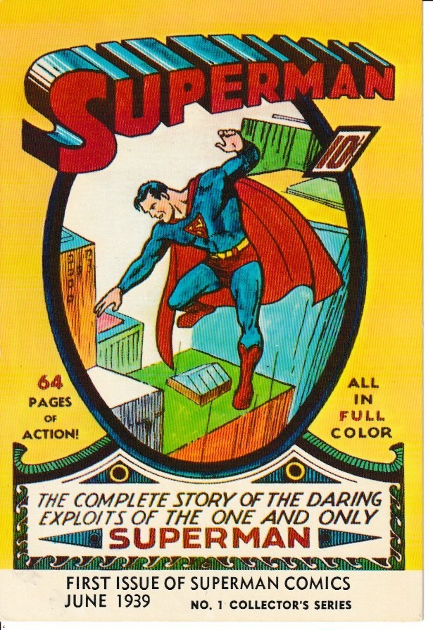 SUPERMAN Carte Postale collector vierge non utilisée  édition USA 1980