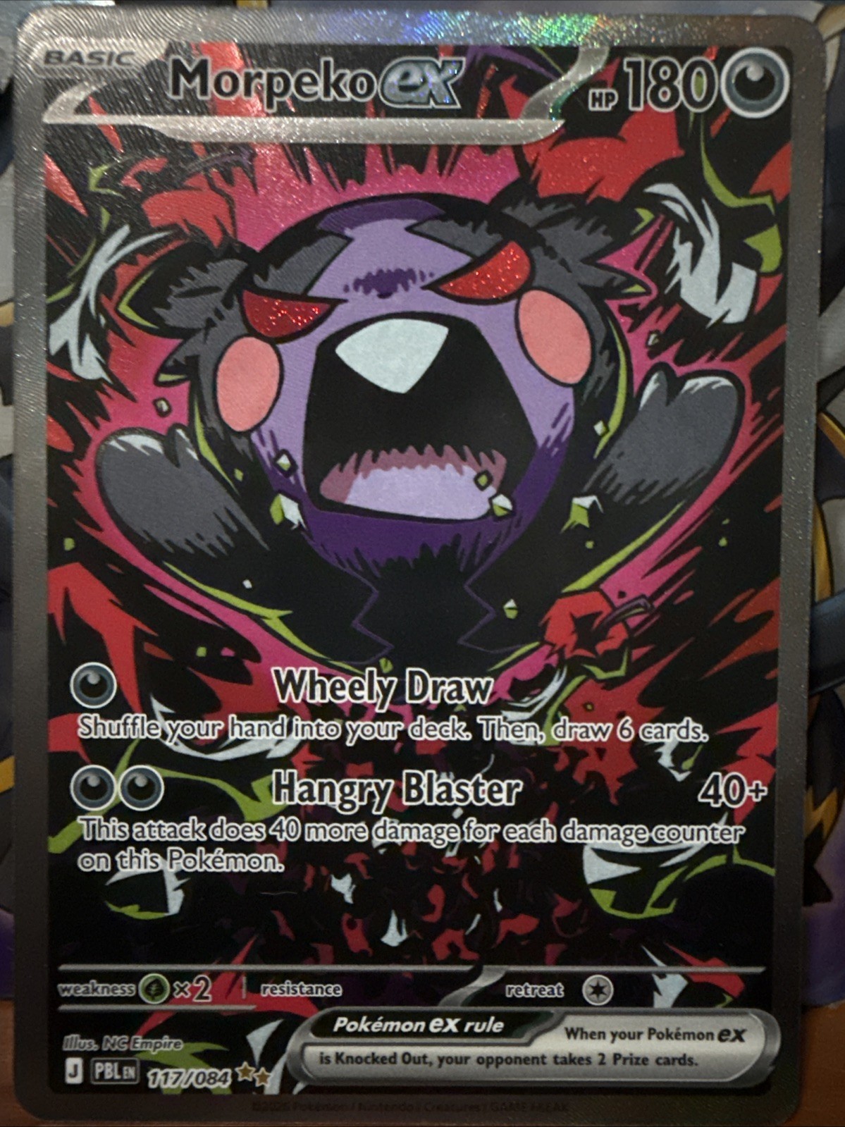 Morpeko ex 117/084 Me05: Holo nero pece