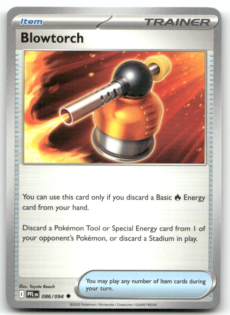 Blowtorch 086/094 Pokemon Fiamme Fantastiche Non Comuni Quasi Come Nuovo