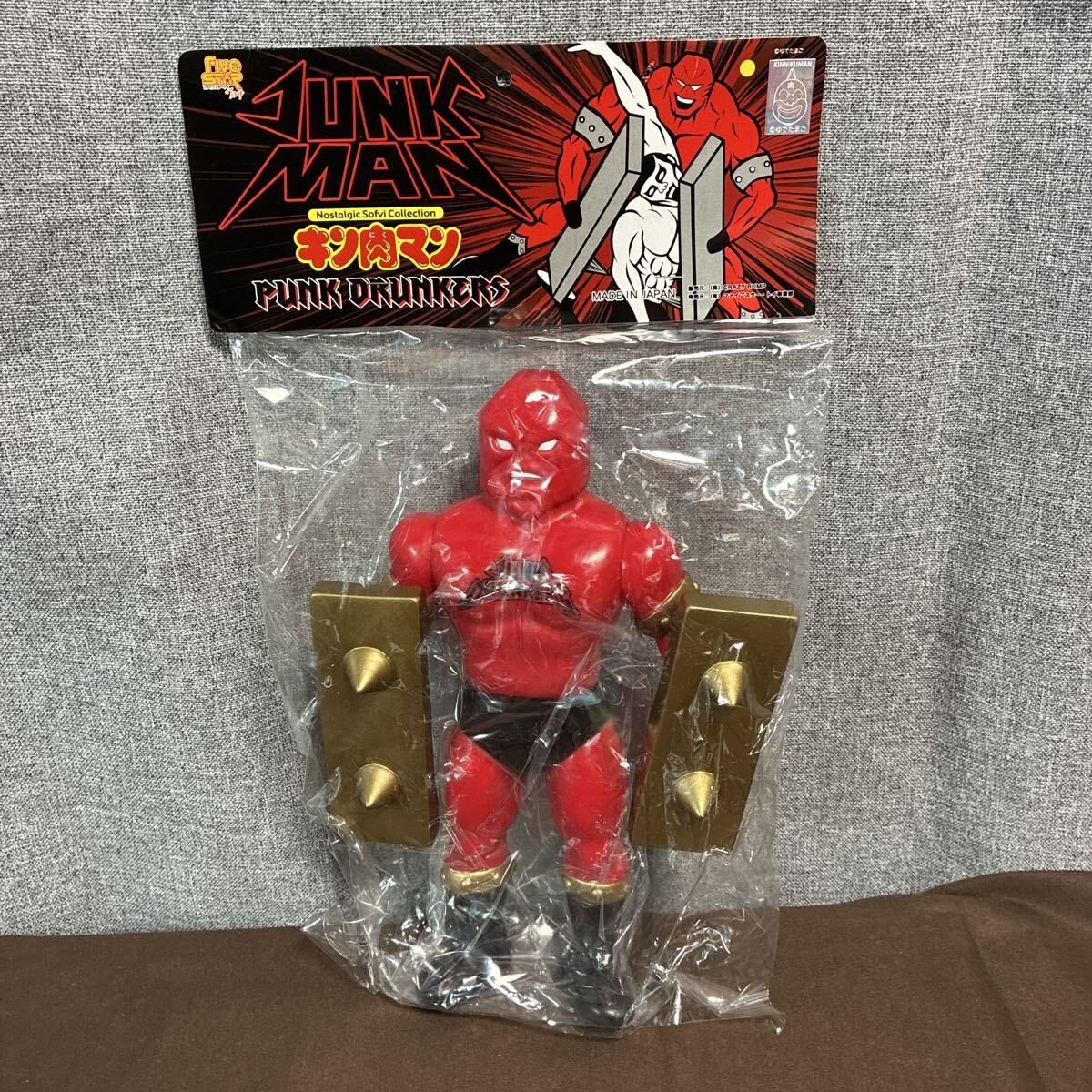 Five Star Toys Punk Drunkers Kinnikuman Junk Man Figura in vinile morbido F/S FEDEX