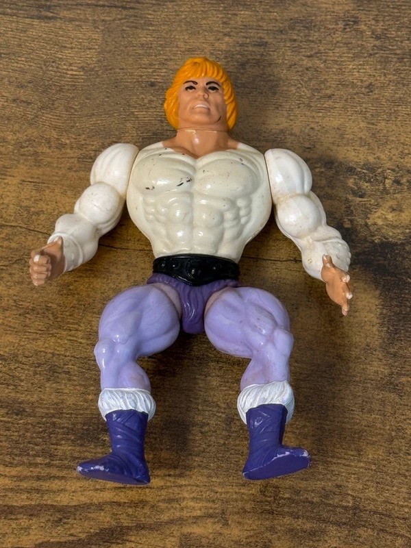 Modellino vintage 1981 Mattel Masters Universe Prince Adam He-Man testa morbida