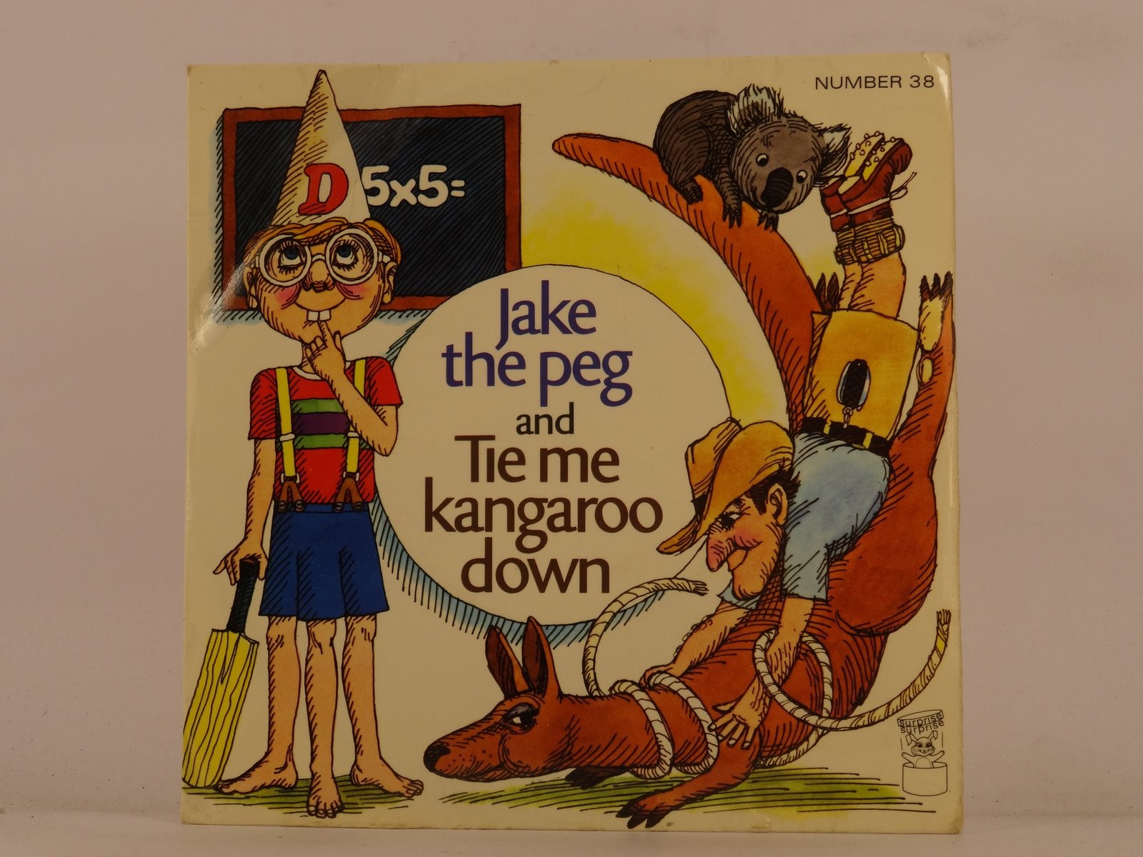MUSIC FOR PLEASURE FOR CHILDREN JAKE THE PEG (133) 2 Track 7" Single plus Pictur
