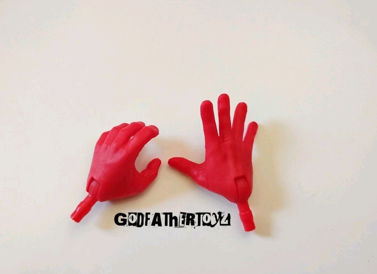 MARVEL LEGENDS MALE RED OPEN HANDS CUSTOM FODDER 