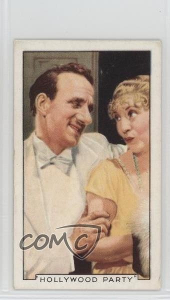 1935 Gallaher Shots from Famous Films Tobacco Jimmy Durante Polly Moran #34 1cz3