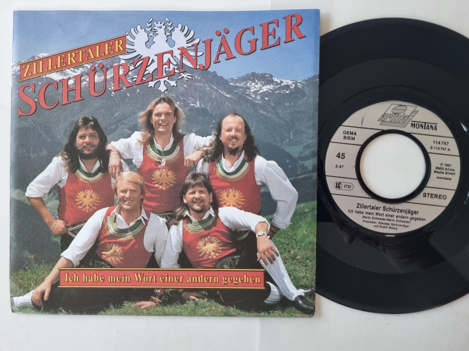 Zillertaler Schürzenjäger - Ich Habe Mein Wort Einer Andern Gegeben 7'' Vinyl