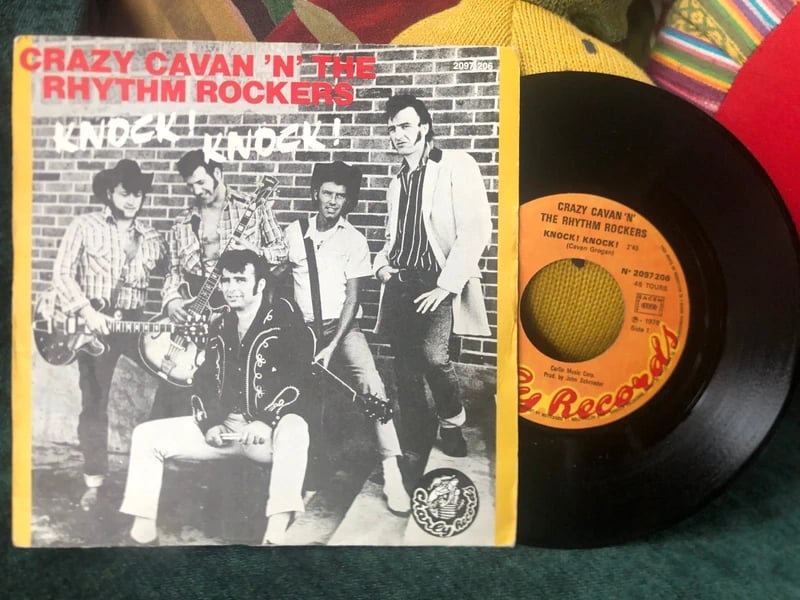 Crazy Cavan'n' The Rhythm Rockers - 45 T SP Knock ! Knock ! (1976) (1976)